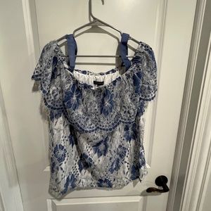 Lace Cold Shoulder Top